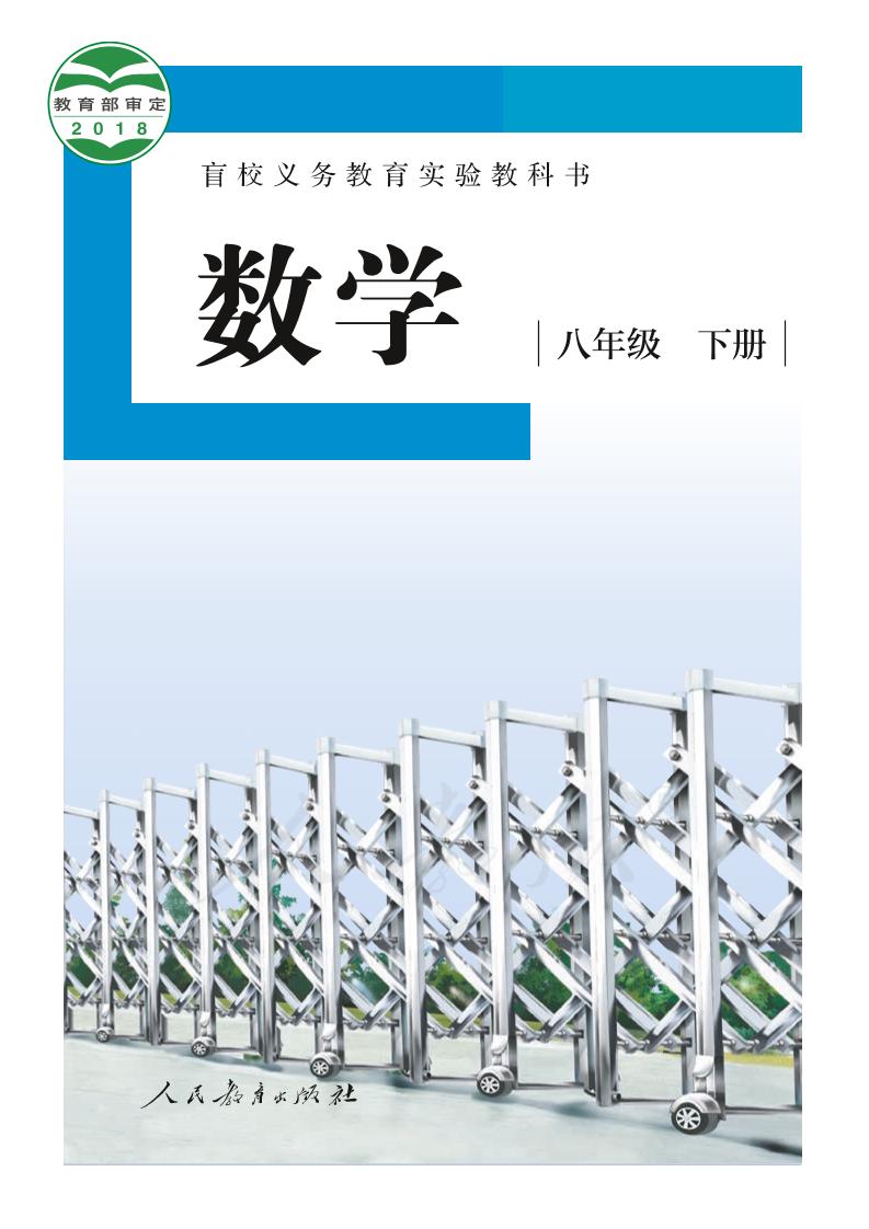 盲校义务教育实验教科书数学八年级下册（供低视力生使用）PDF高清文档下载